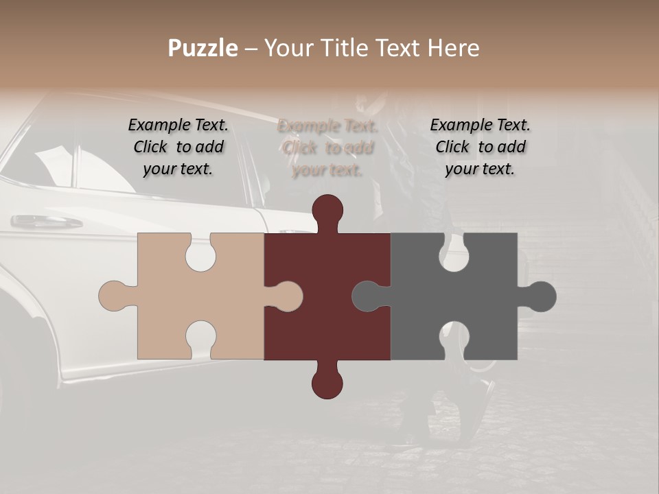 Hot Caucasian Glamour PowerPoint Template