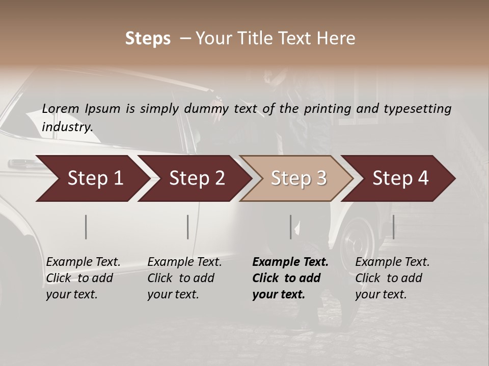 Hot Caucasian Glamour PowerPoint Template