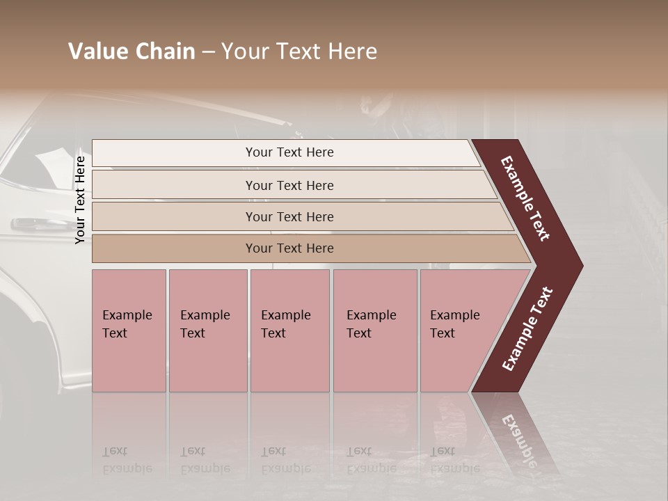 Hot Caucasian Glamour PowerPoint Template