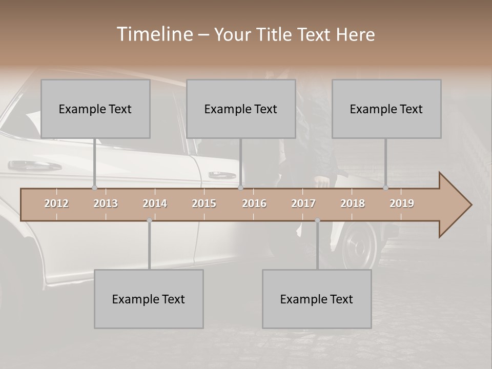 Hot Caucasian Glamour PowerPoint Template