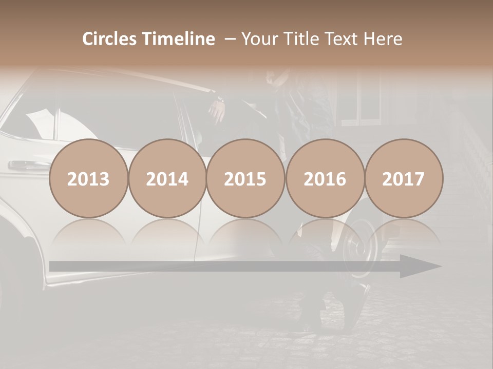 Hot Caucasian Glamour PowerPoint Template