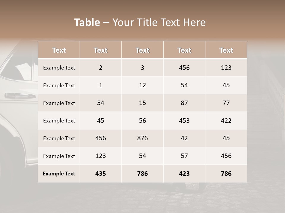 Hot Caucasian Glamour PowerPoint Template