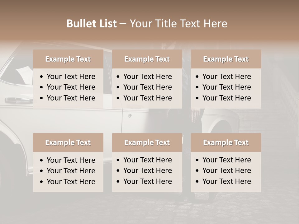 Hot Caucasian Glamour PowerPoint Template