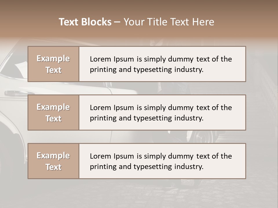 Hot Caucasian Glamour PowerPoint Template