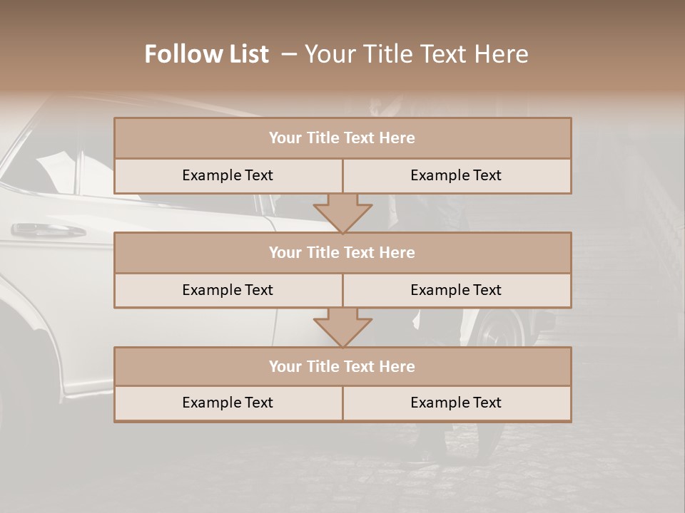 Hot Caucasian Glamour PowerPoint Template