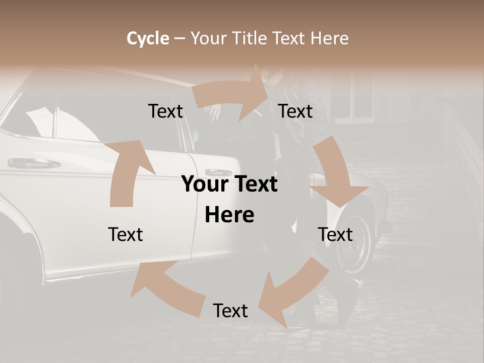 Hot Caucasian Glamour PowerPoint Template