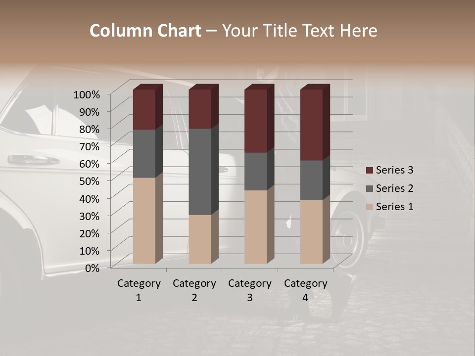 Hot Caucasian Glamour PowerPoint Template