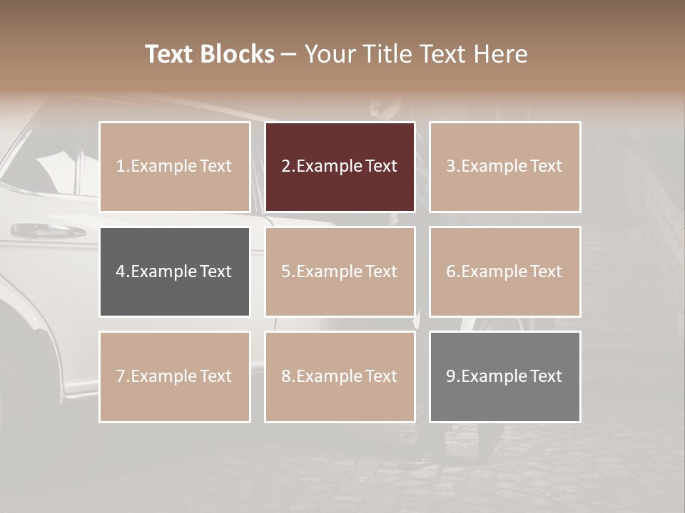 Hot Caucasian Glamour PowerPoint Template