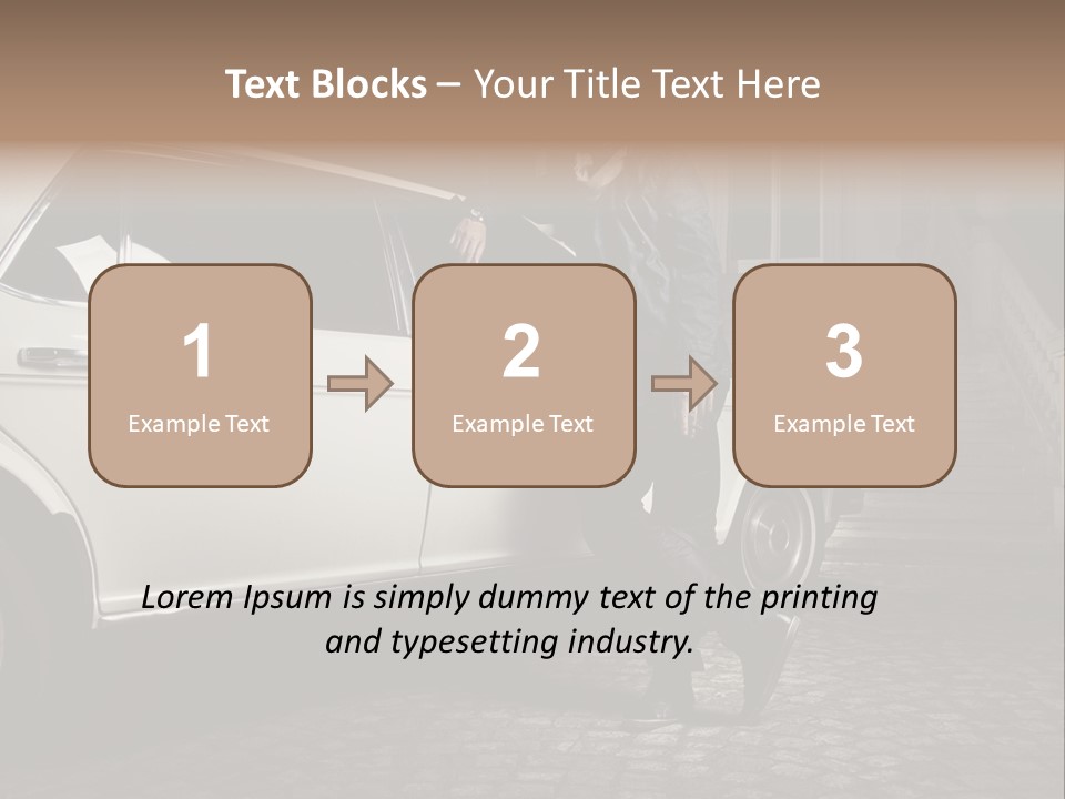 Hot Caucasian Glamour PowerPoint Template