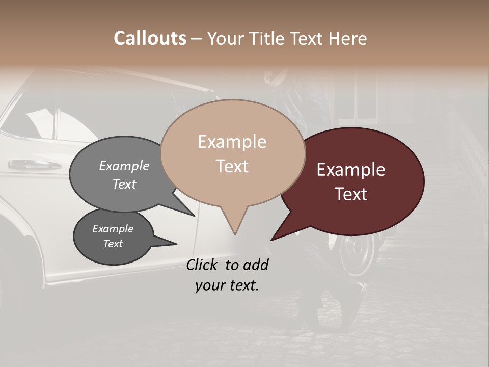 Hot Caucasian Glamour PowerPoint Template