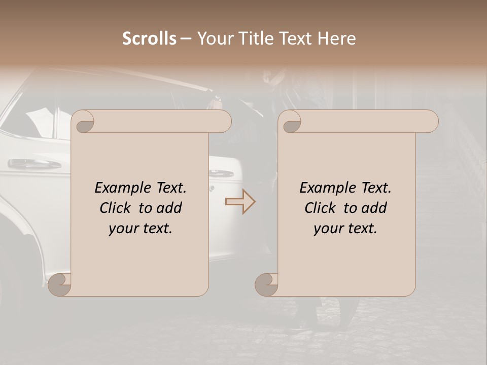 Hot Caucasian Glamour PowerPoint Template