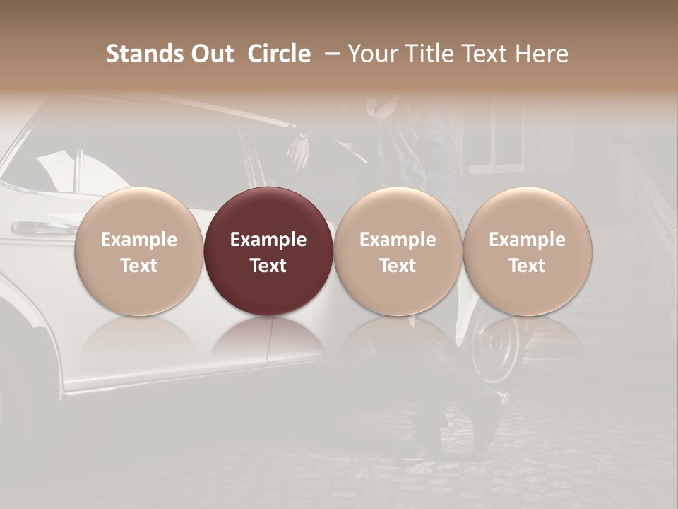 Hot Caucasian Glamour PowerPoint Template