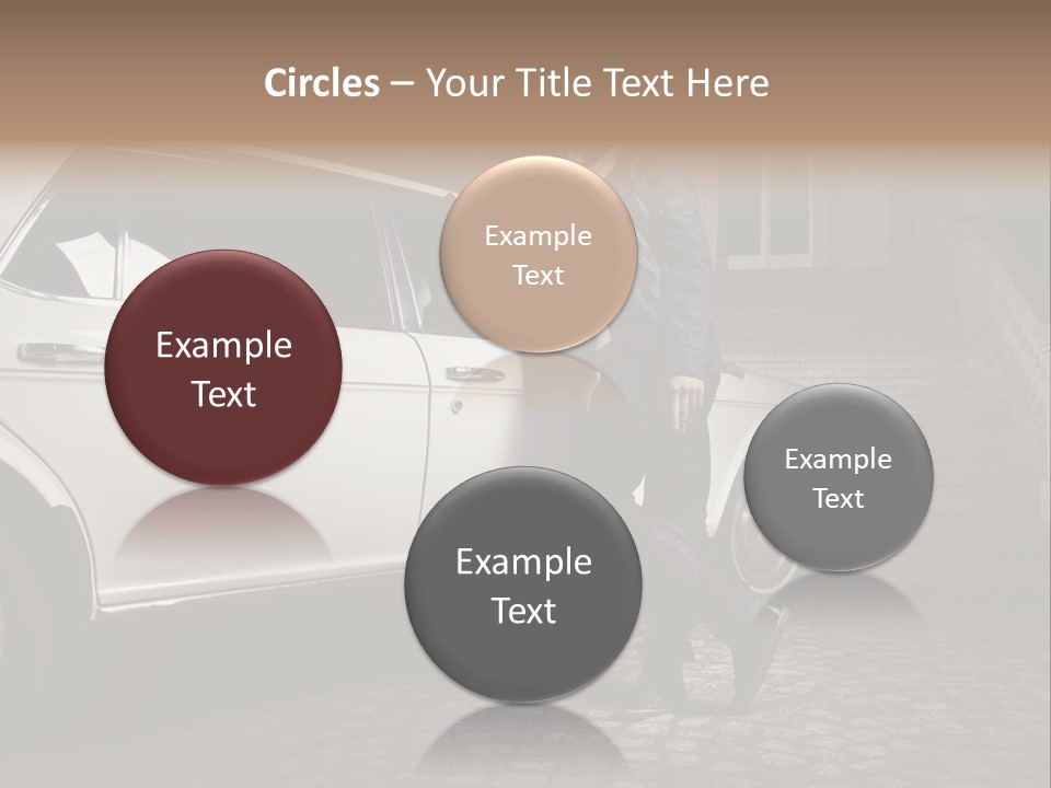 Hot Caucasian Glamour PowerPoint Template