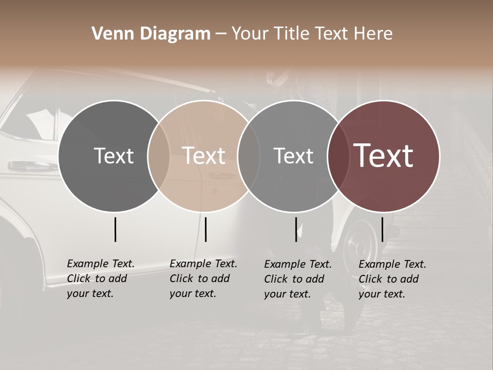 Hot Caucasian Glamour PowerPoint Template