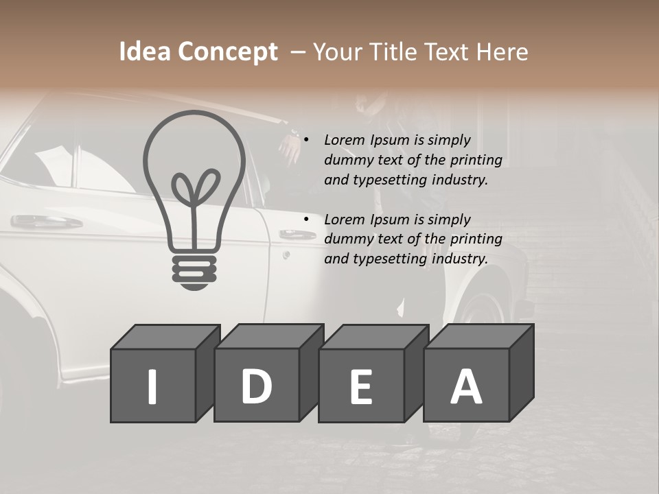 Hot Caucasian Glamour PowerPoint Template