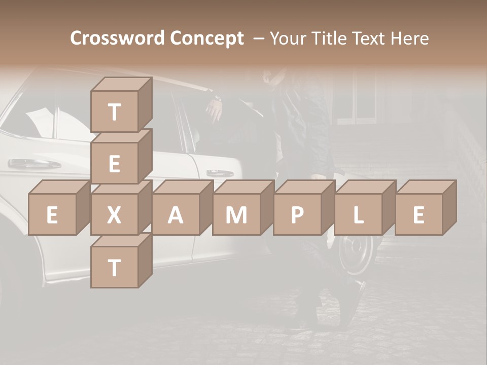 Hot Caucasian Glamour PowerPoint Template