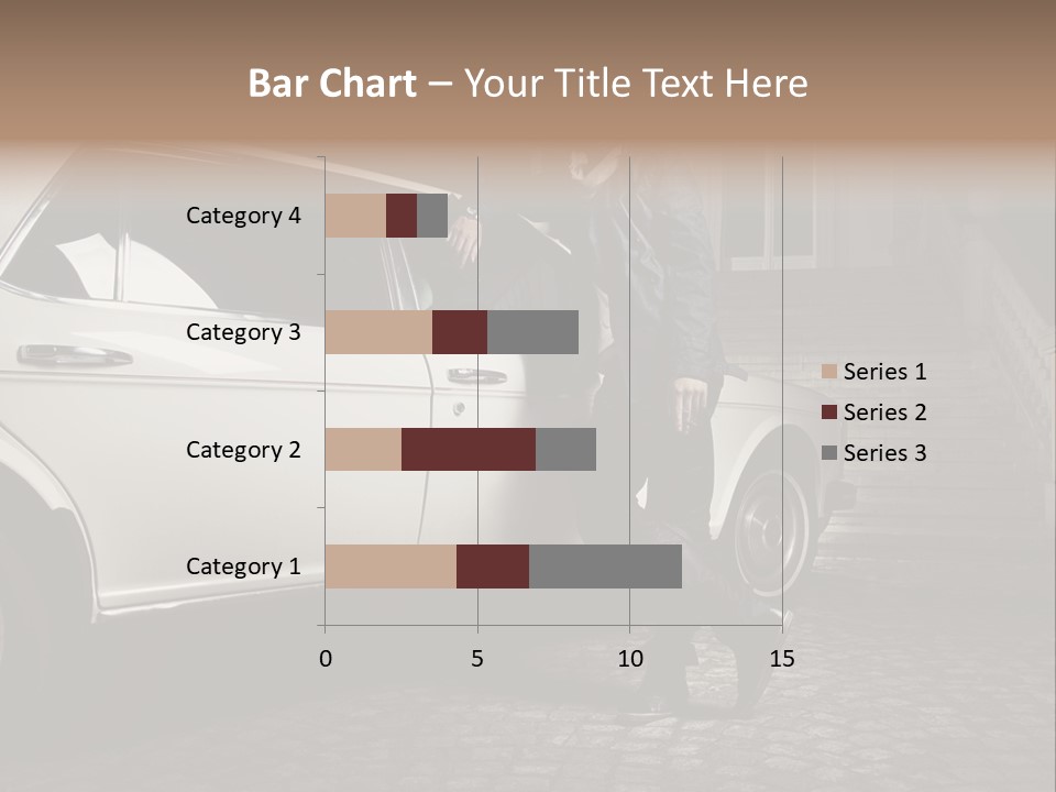 Hot Caucasian Glamour PowerPoint Template