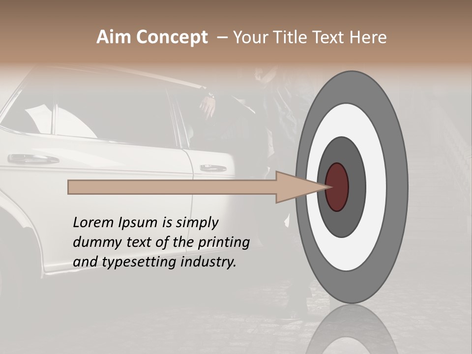 Hot Caucasian Glamour PowerPoint Template