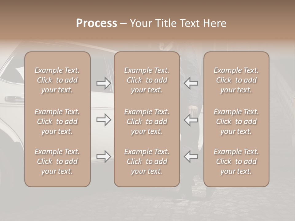 Hot Caucasian Glamour PowerPoint Template