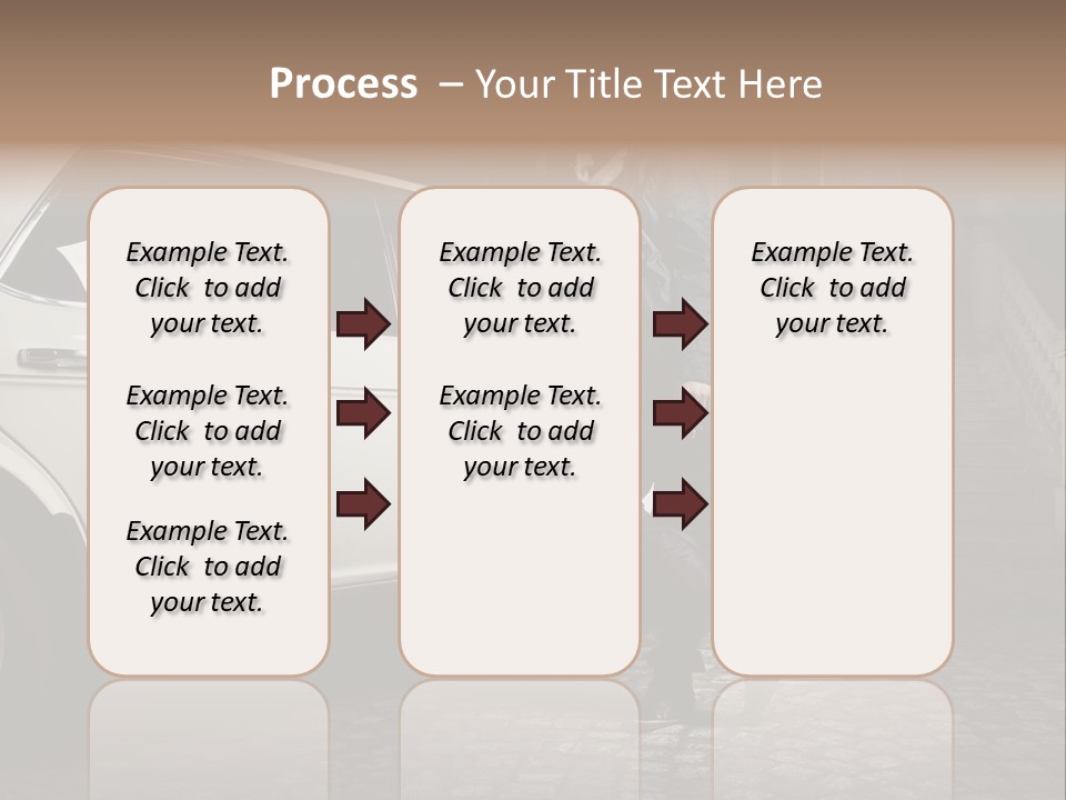 Hot Caucasian Glamour PowerPoint Template