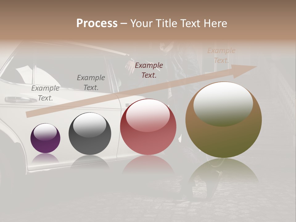 Hot Caucasian Glamour PowerPoint Template