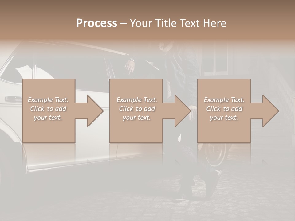 Hot Caucasian Glamour PowerPoint Template