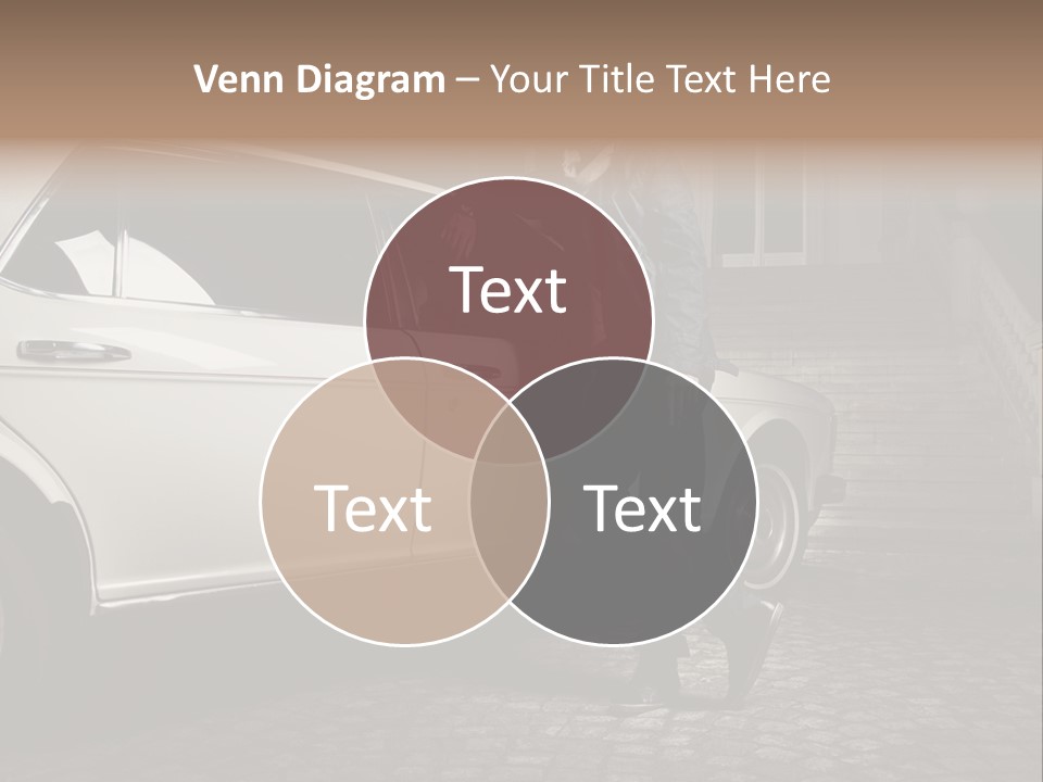 Hot Caucasian Glamour PowerPoint Template