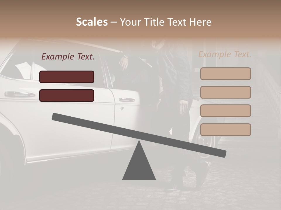 Hot Caucasian Glamour PowerPoint Template