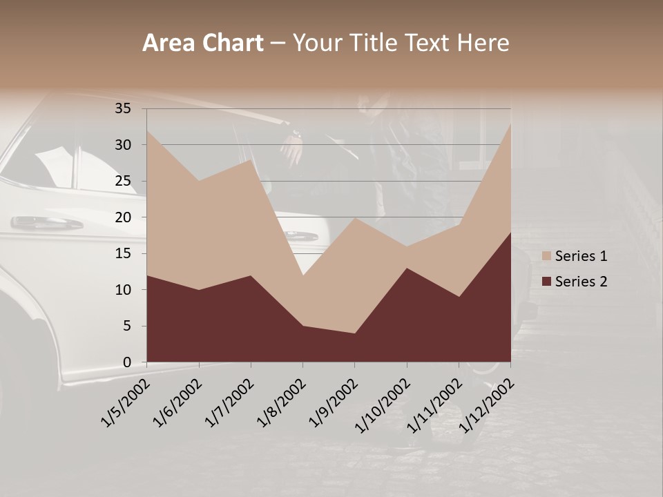 Hot Caucasian Glamour PowerPoint Template
