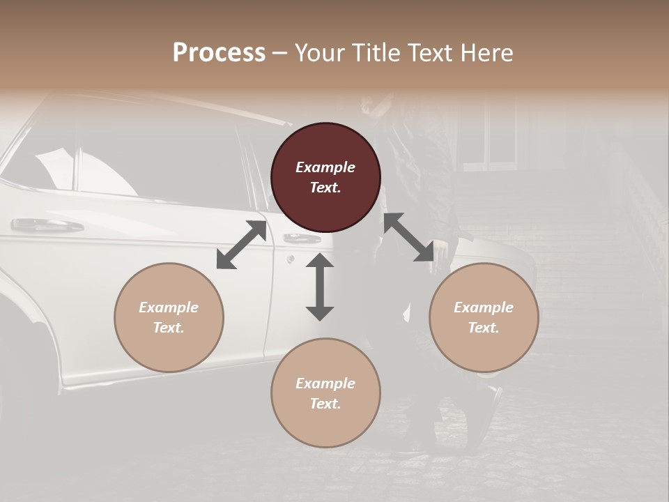 Hot Caucasian Glamour PowerPoint Template