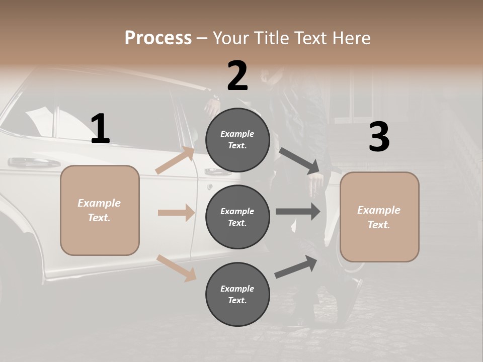 Hot Caucasian Glamour PowerPoint Template