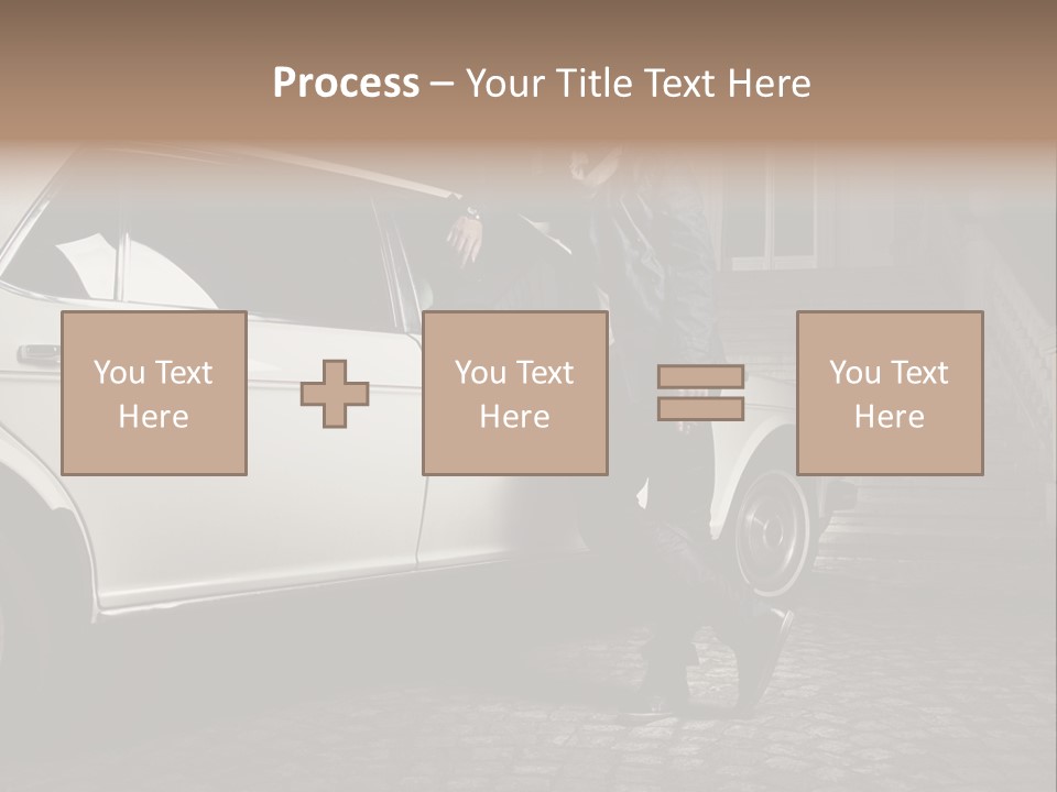 Hot Caucasian Glamour PowerPoint Template