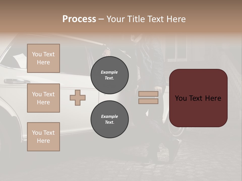 Hot Caucasian Glamour PowerPoint Template
