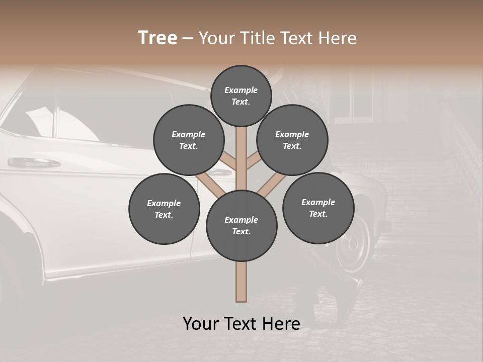 Hot Caucasian Glamour PowerPoint Template