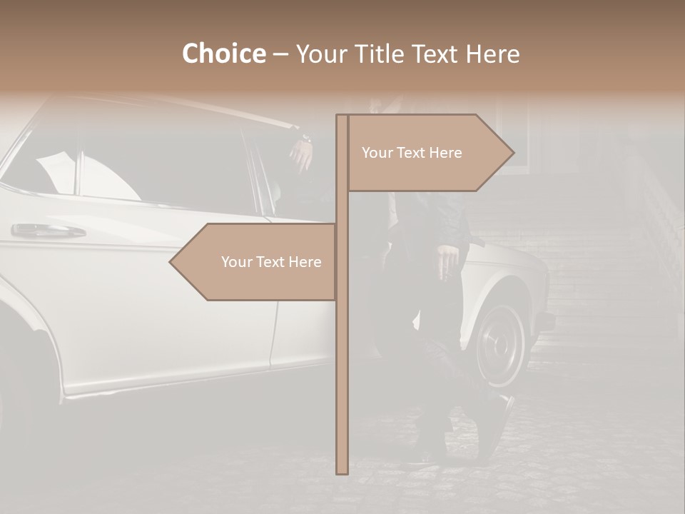 Hot Caucasian Glamour PowerPoint Template