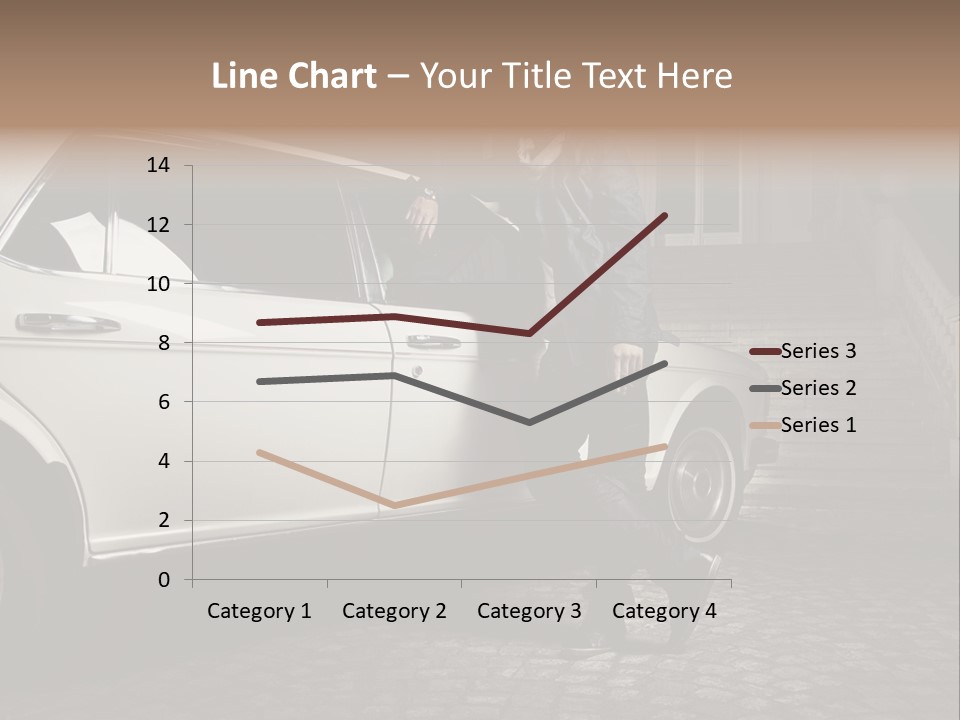 Hot Caucasian Glamour PowerPoint Template