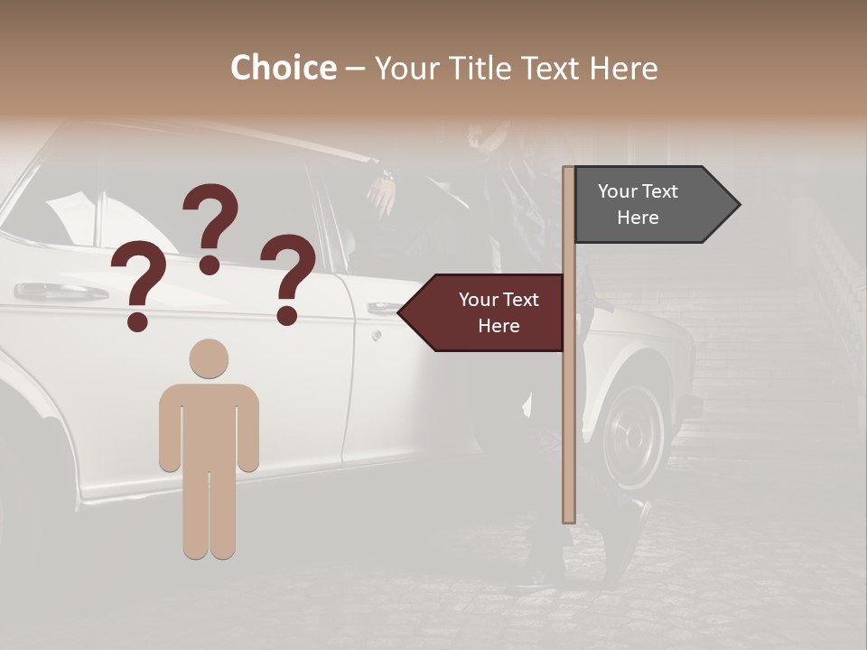 Hot Caucasian Glamour PowerPoint Template