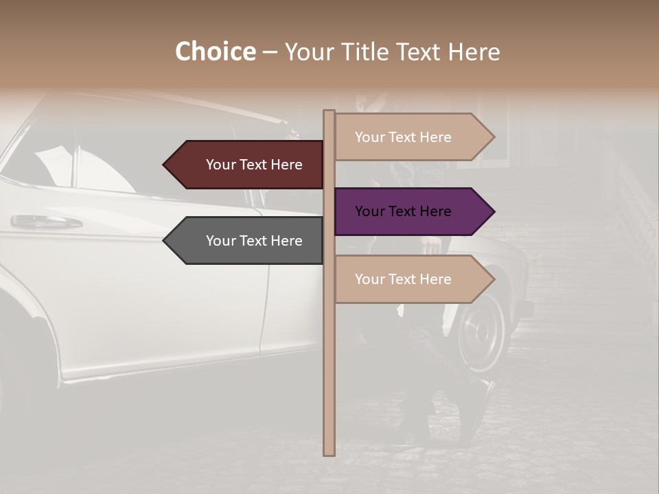 Hot Caucasian Glamour PowerPoint Template