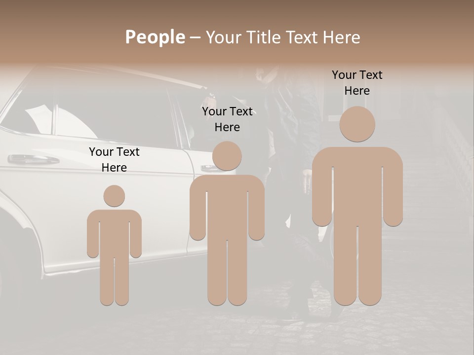 Hot Caucasian Glamour PowerPoint Template