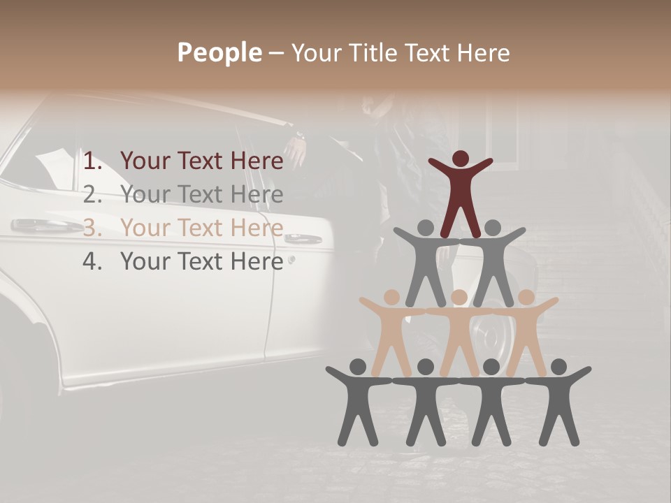 Hot Caucasian Glamour PowerPoint Template