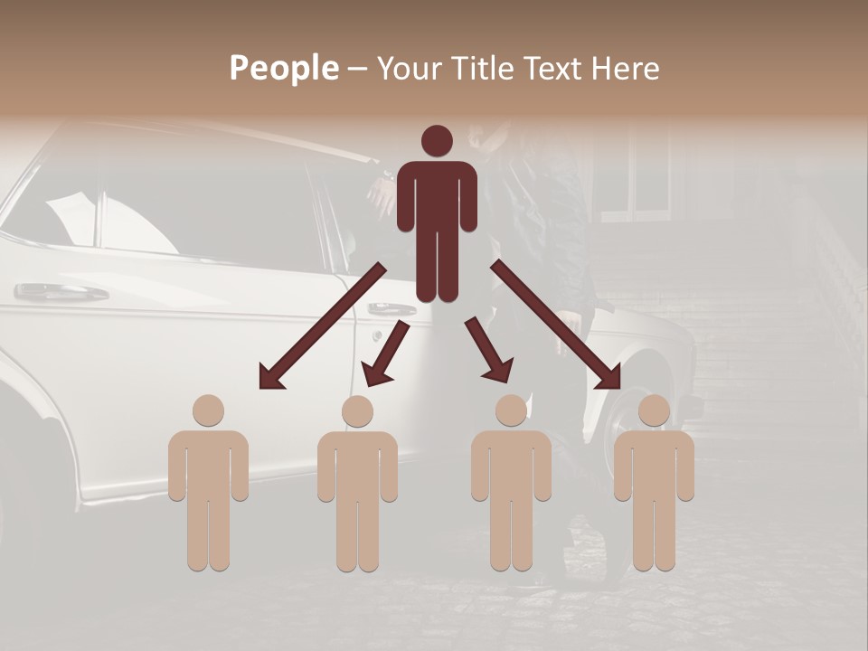 Hot Caucasian Glamour PowerPoint Template