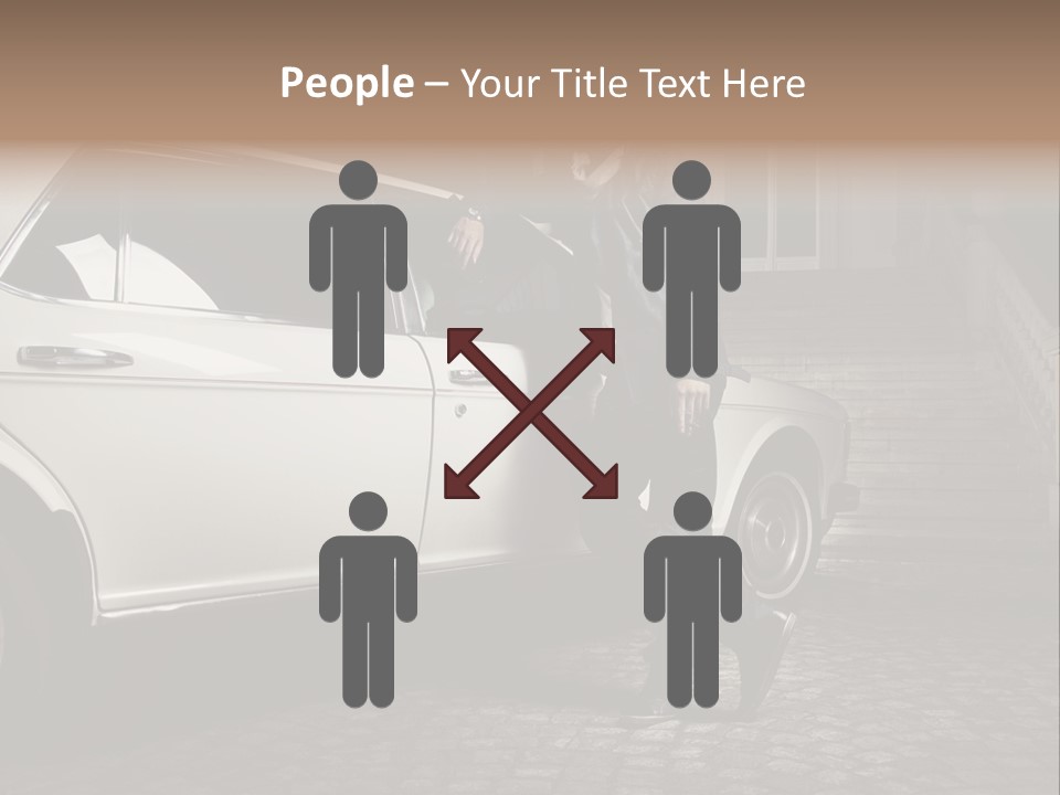 Hot Caucasian Glamour PowerPoint Template