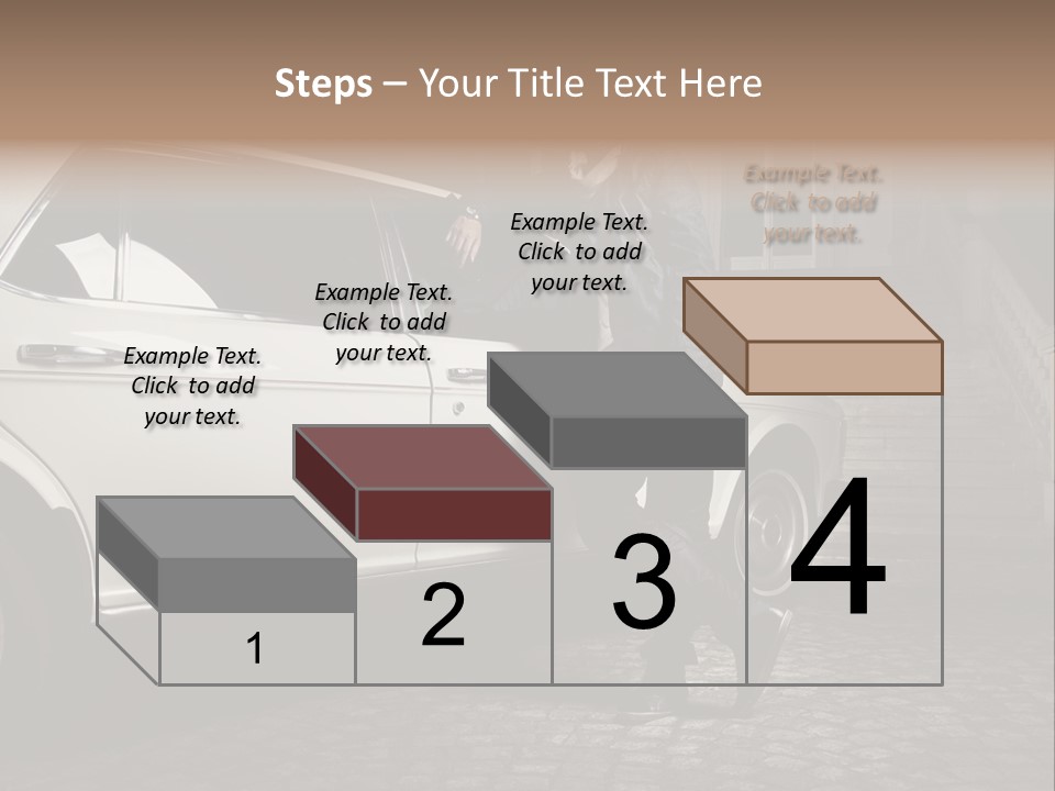 Hot Caucasian Glamour PowerPoint Template