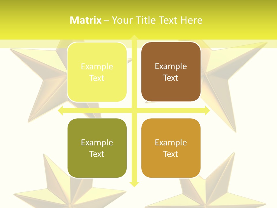 Gold Popular Pentagon PowerPoint Template