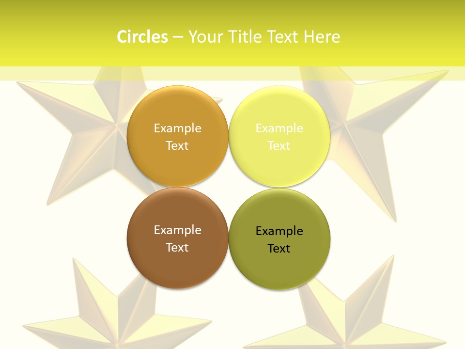 Gold Popular Pentagon PowerPoint Template