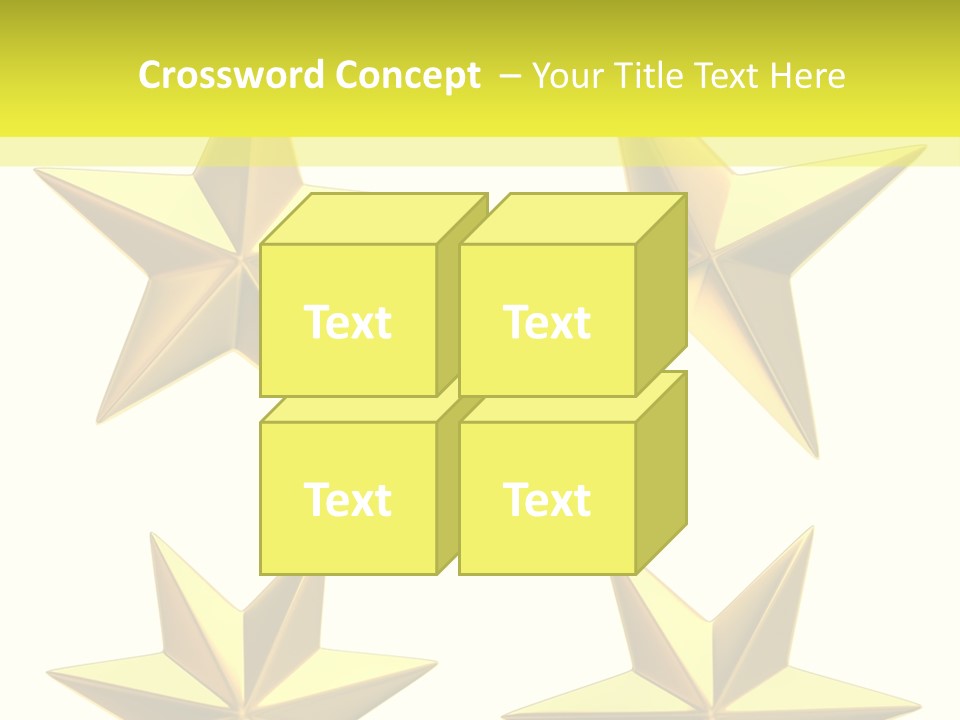 Gold Popular Pentagon PowerPoint Template