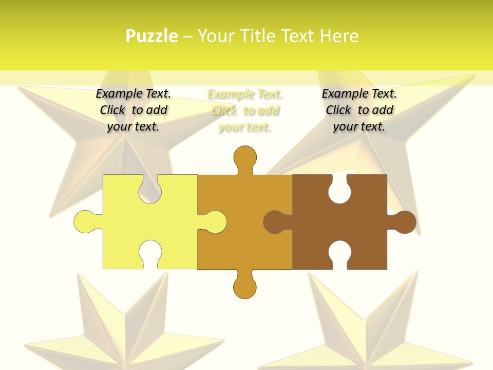 Gold Popular Pentagon PowerPoint Template