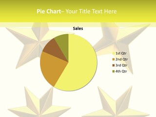 Gold Popular Pentagon PowerPoint Template