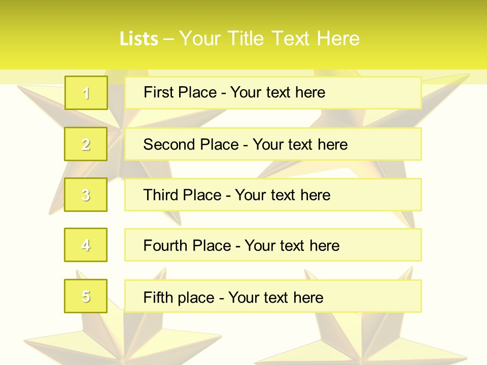 Gold Popular Pentagon PowerPoint Template