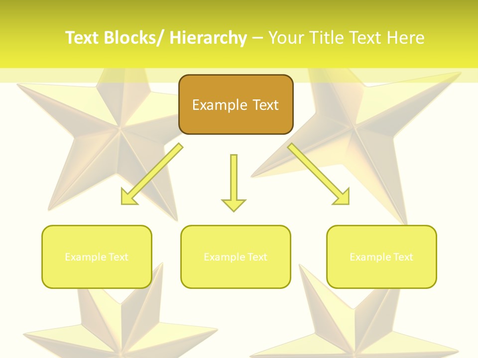 Gold Popular Pentagon PowerPoint Template